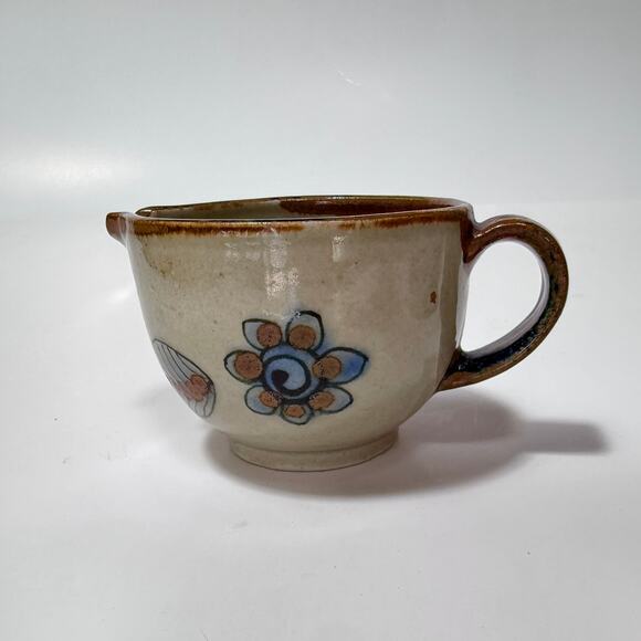 Ken Edwards Tonala Pottery Cream & Sugar Set – Handpainted Vintage Mexico KE - Picture 9 of 11